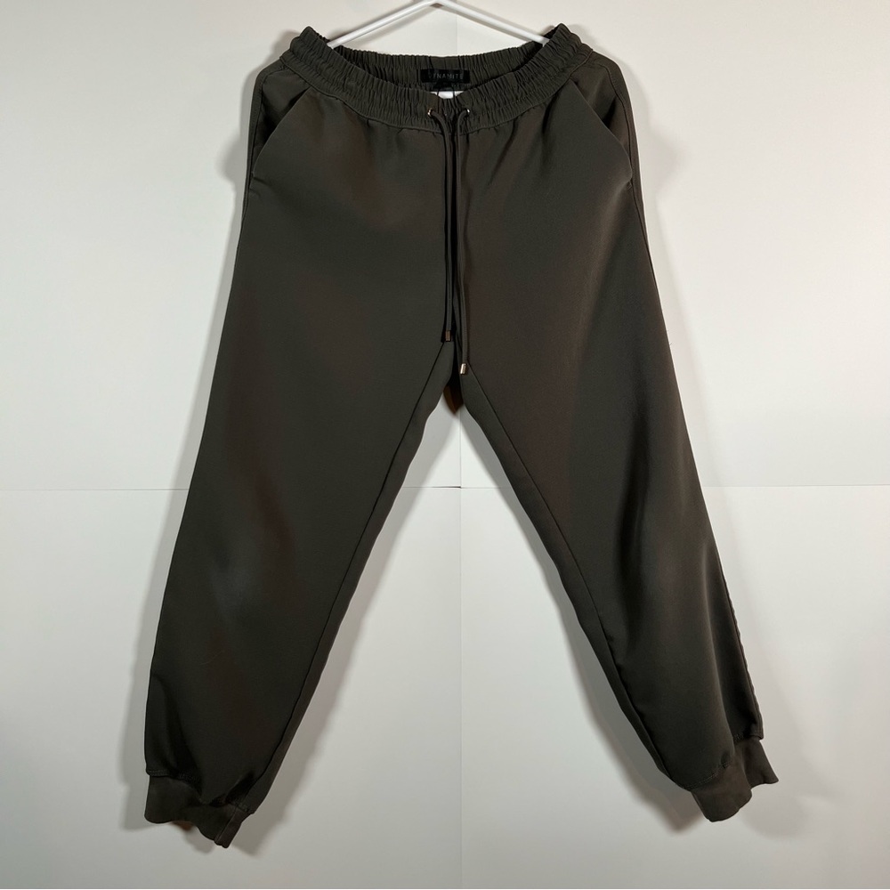 Dynamite Olive Green Jogger Pants‎ Elastic Waist Drawstring Women’s S